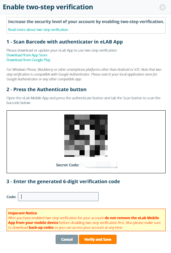 Steam authenticator not showing code